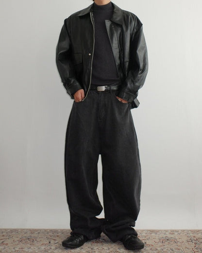 Soft Faux Leather Work Blouson