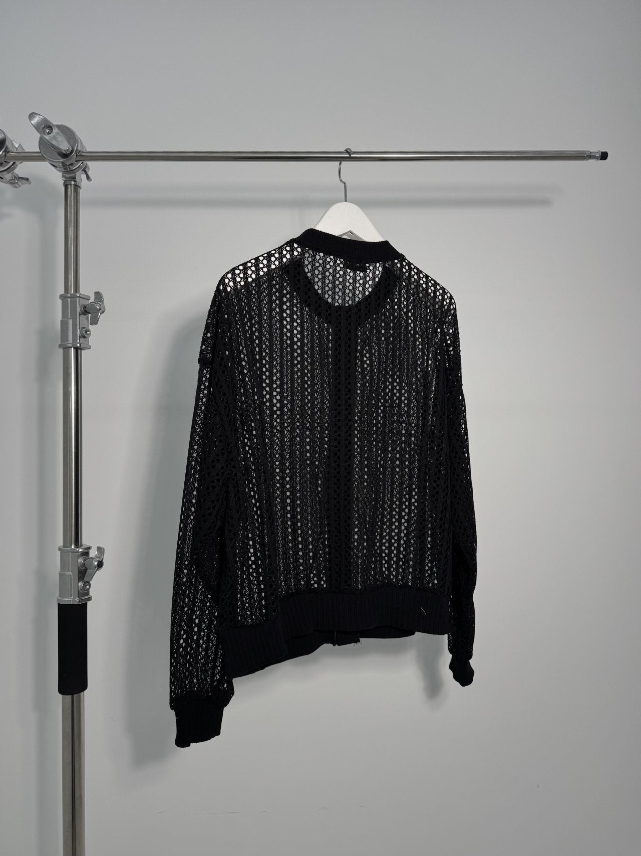 Pigment-Washed Nylon Shirt Jacket