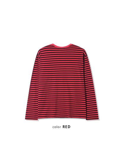 Pigment Stripe Crewneck L/S Tee