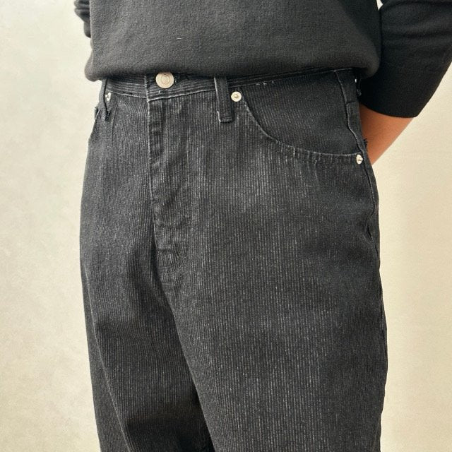 Chief Stripe Wide Denim Pants