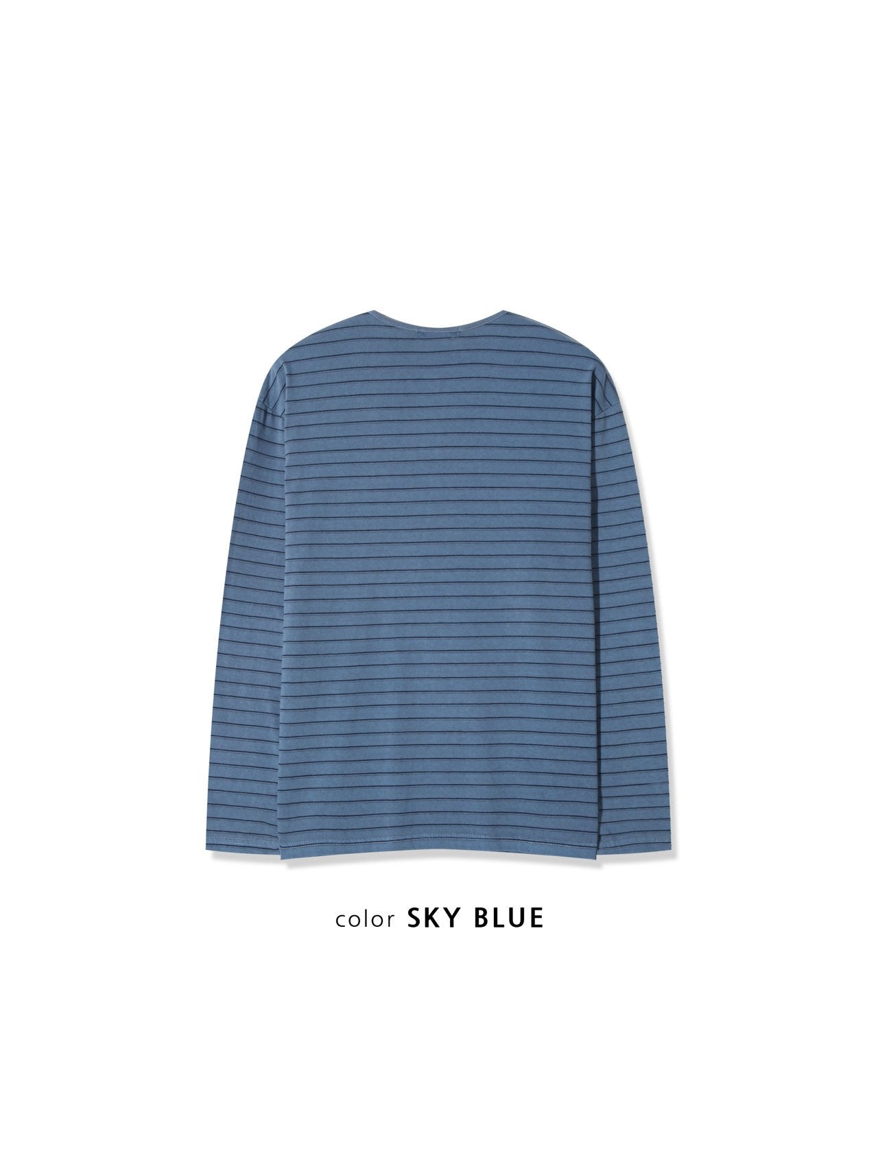 Pigment Stripe Henley Long Sleeve Tee