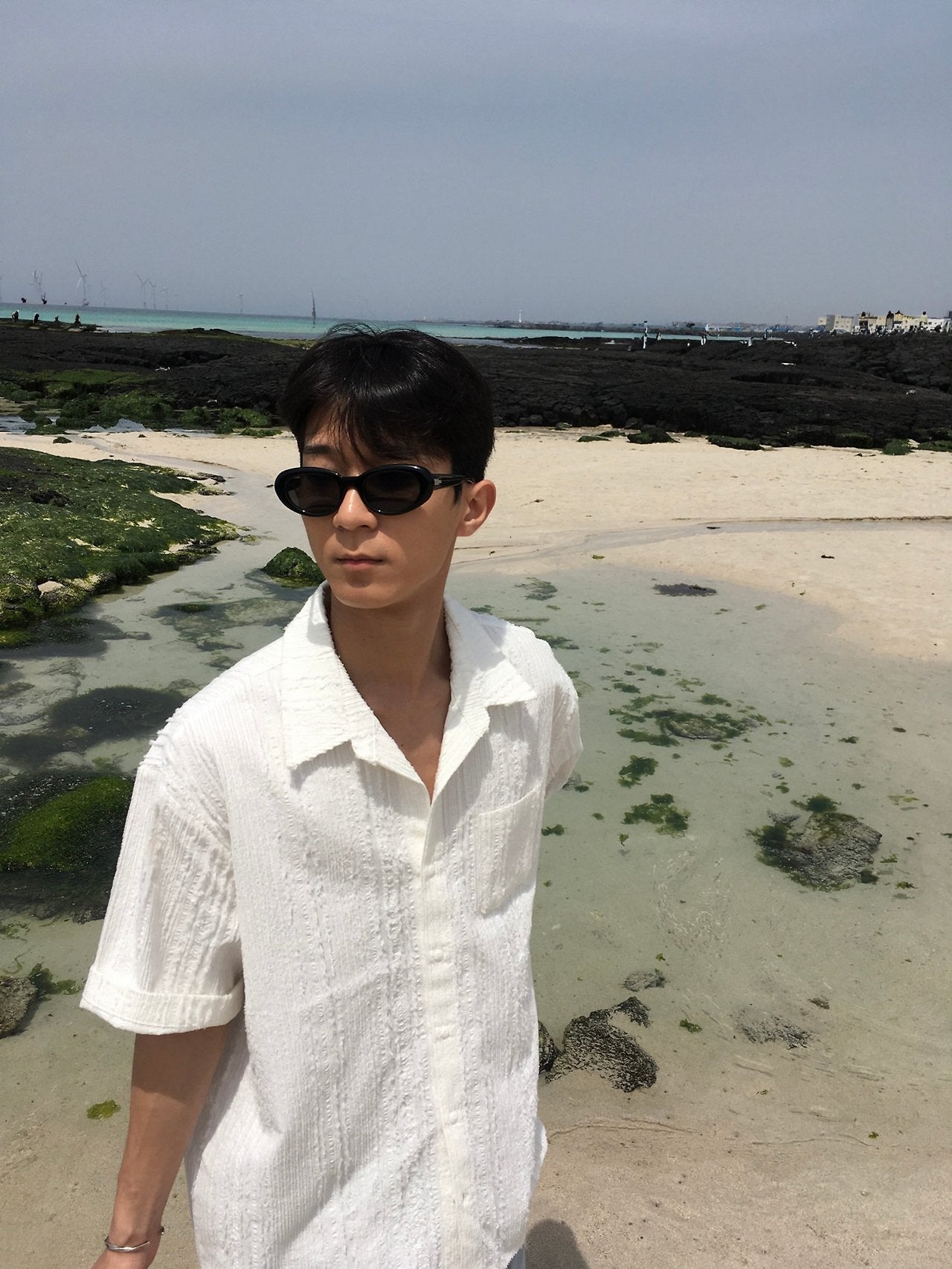 Linen Cutoff Shirt