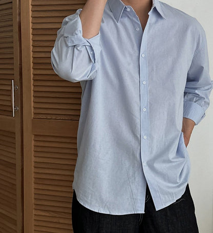 Pigment-Washed Nylon Shirt Jacket