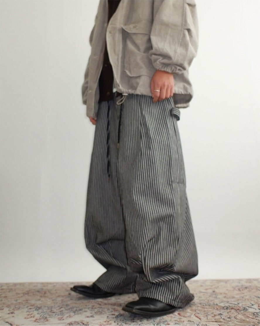 Stripe Hijaderu Balloon Pants