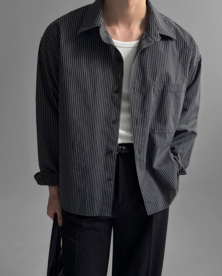 Fine Stripe Relaxed Shirt