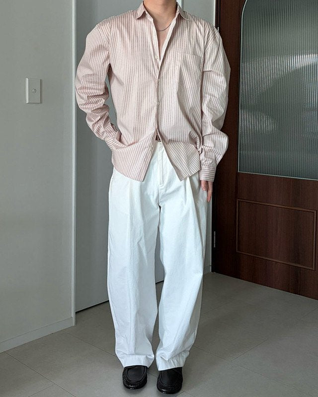Monday Loose Fit Stripe Shirt