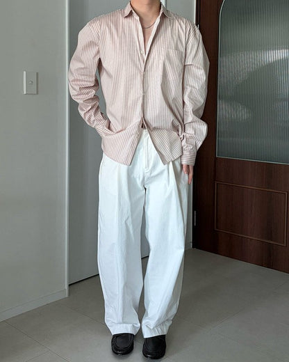 Monday Loose Fit Stripe Shirt