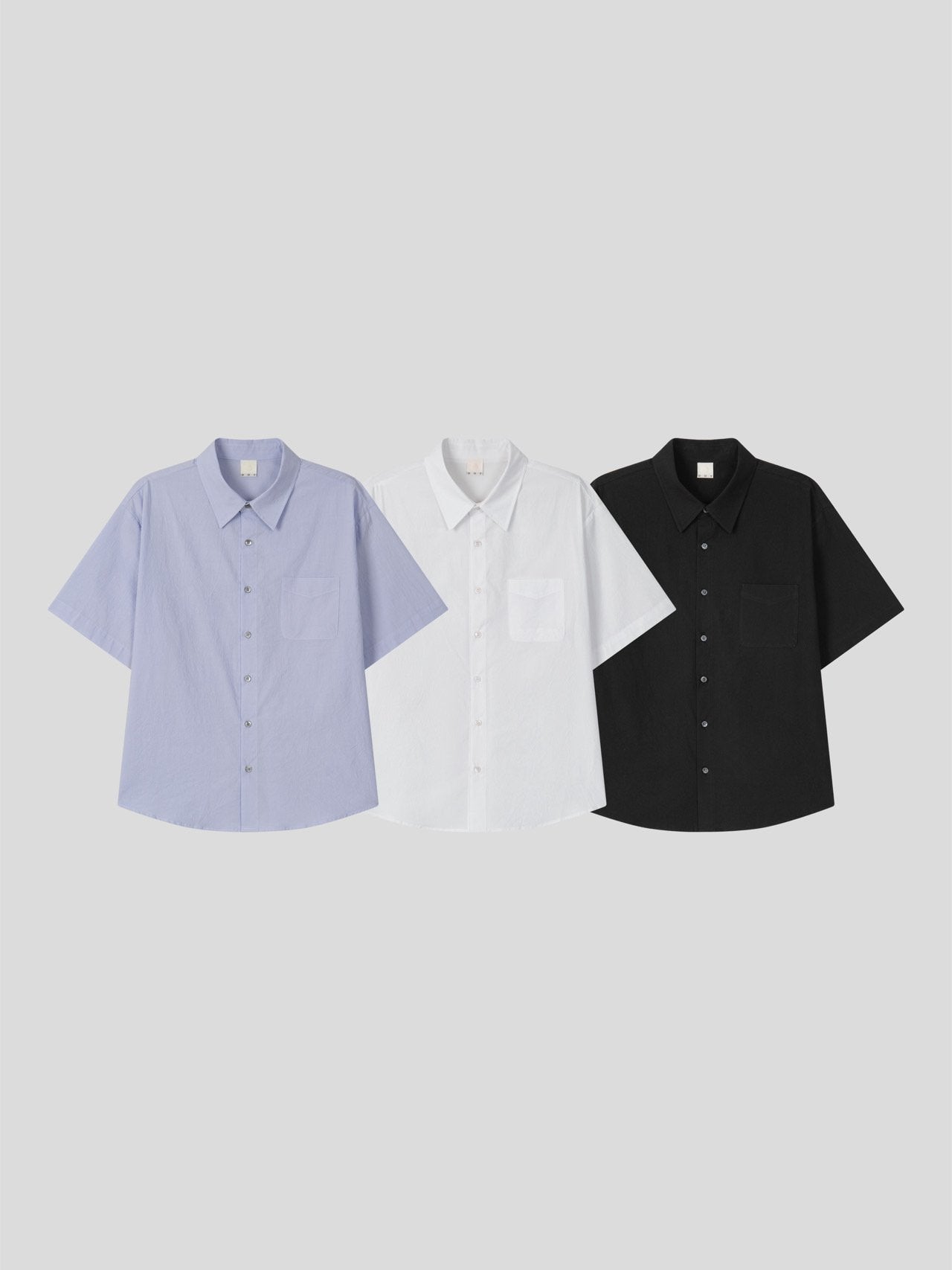 Pigment-Washed Nylon Shirt Jacket