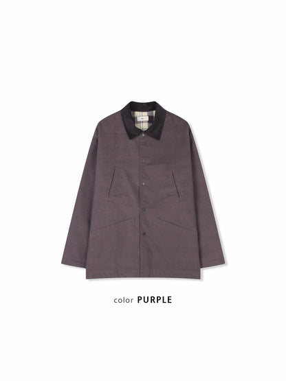 Check Lining Cotton Coach Jacket