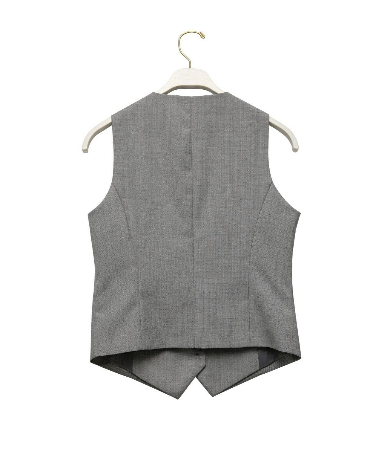 [PAPERMOON] SS / Sharkskin Fabric Tailored Set Up Vest