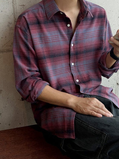 Pigment-Washed Nylon Shirt Jacket