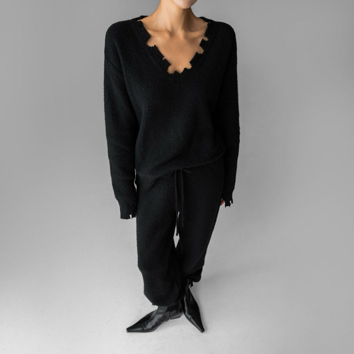 【PAPERMOON ペーパームーン】AW / Vintage Fuzzy Cashmere Wool Jogger Pants