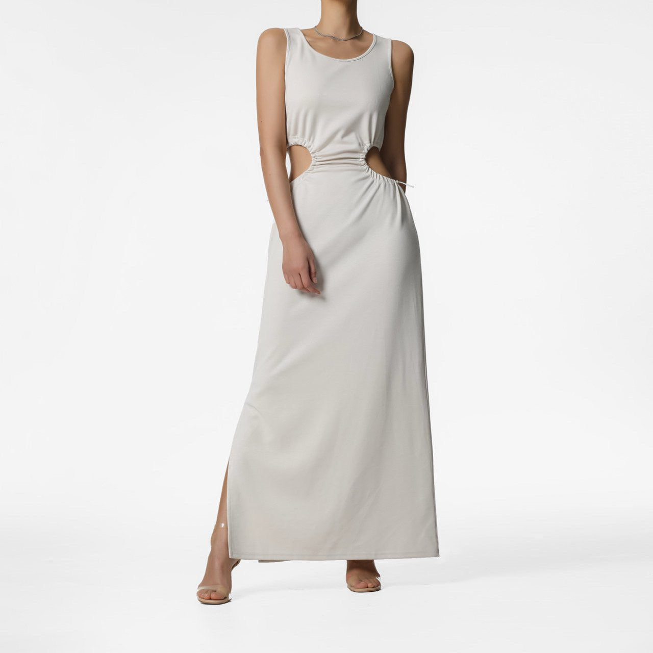 【PAPERMOON ペーパームーン】SS / Cut - Out Jersey Maxi Sleeveless Dress