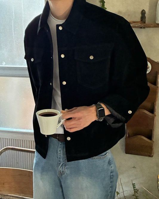 Even Suede Cropped Jacket