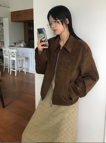 After suede jacket