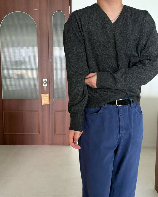 Trout Sewing V-Neck Knit