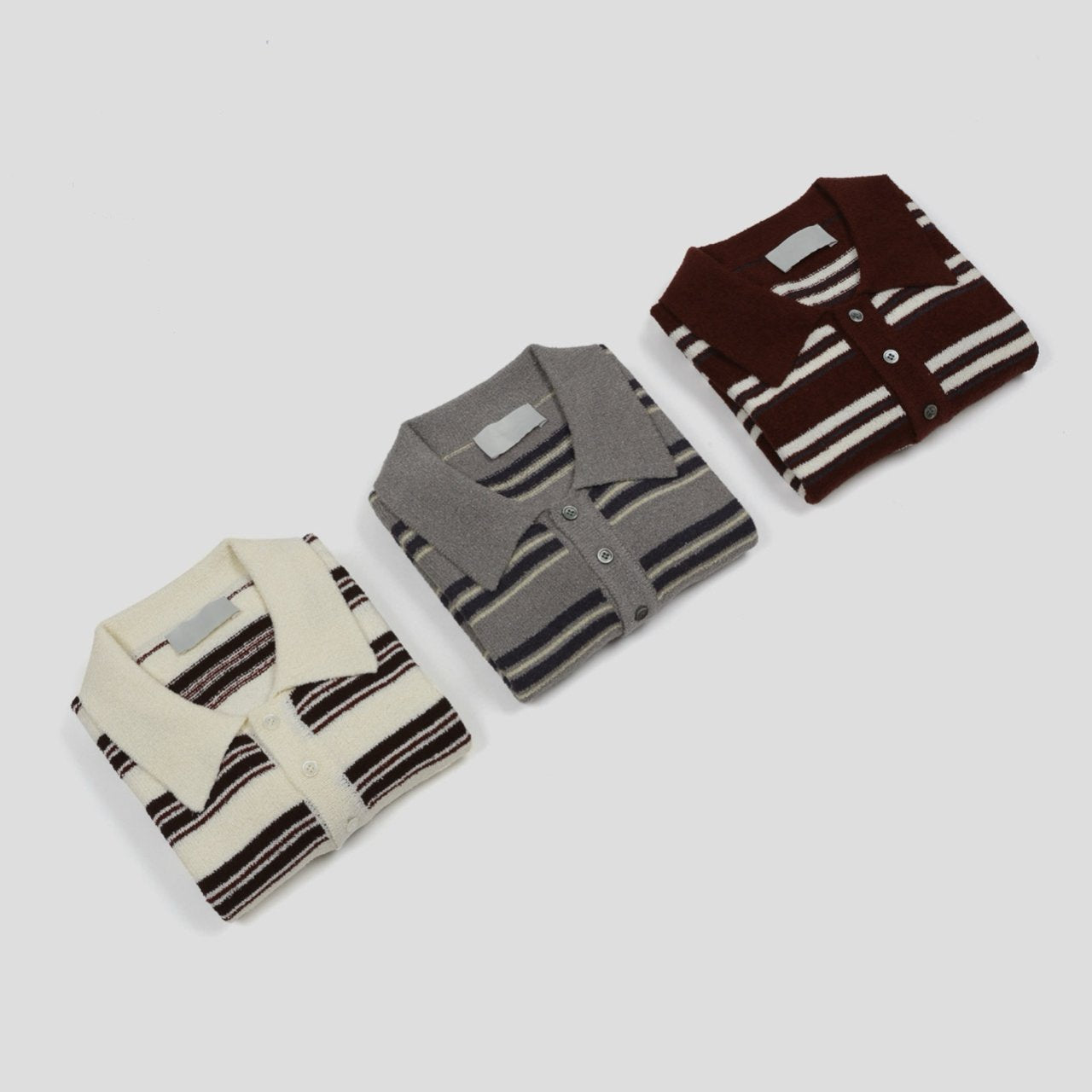 Lora Bouclé Stripe Collar Knit