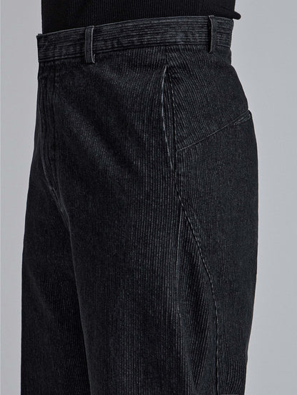 Stripe Denim Curve Pants