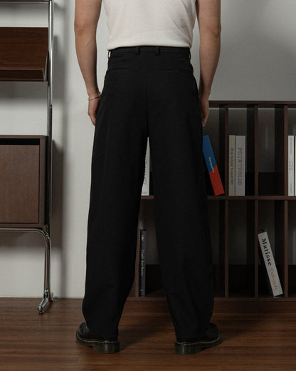 Fly Two-Tuck Wide Slacks
