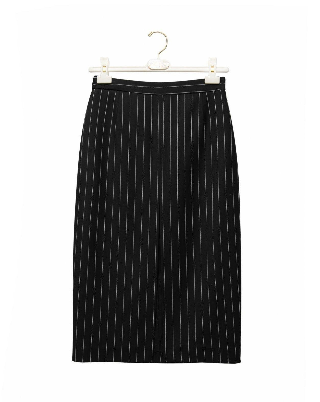 【PAPERMOON ペーパームーン】SS / Wide Pin Stripe Set Up Suit Pencil Midi Skirt