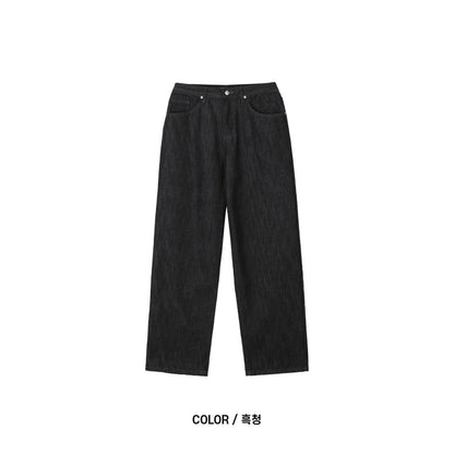 Raw Indigo Semi-Wide Denim