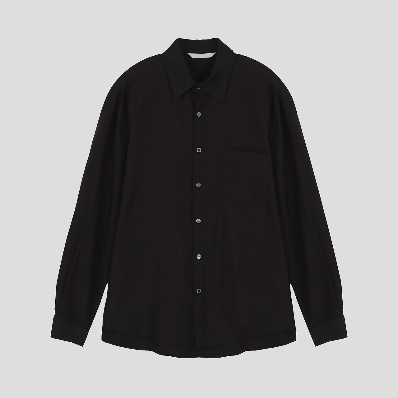 Crinkle Cozy Semi-Wide Shirt