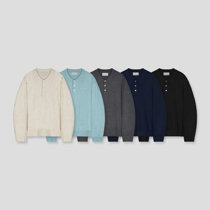 Saye Silk Knit Collar Top