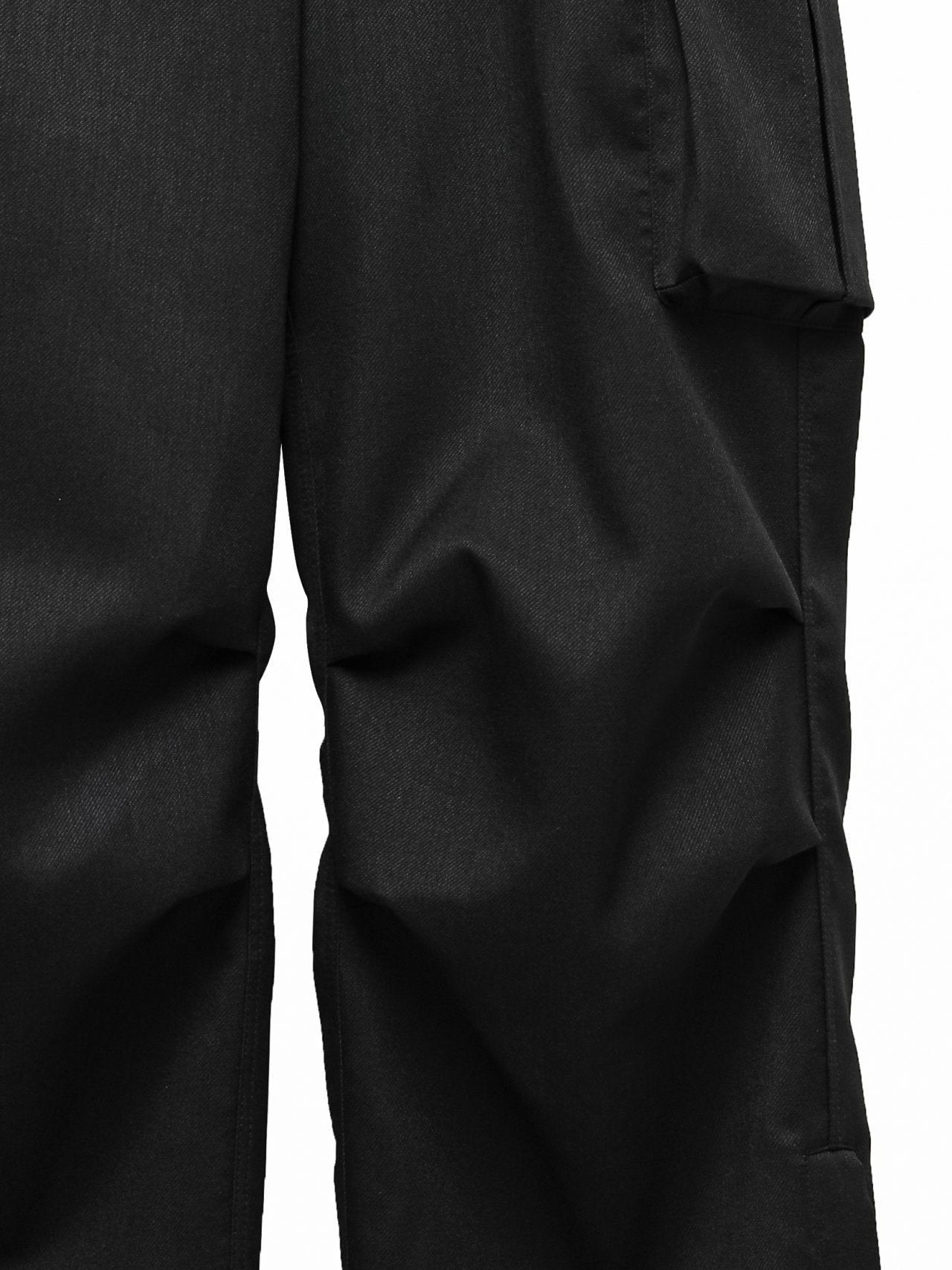 [Ready to ship] [PAPERMOON] AW / LUX Heavy Texture Wide Cargo Trousers