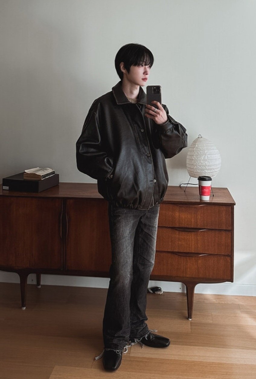 Dover Leather Padded Deck Jacket