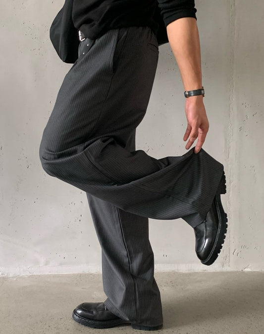 Bell Stripe Banding Pants