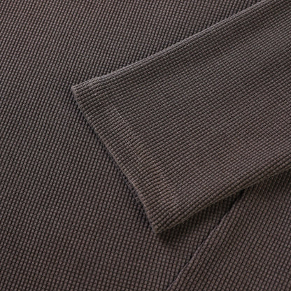 Waffle Pigment Henley Neck Tee