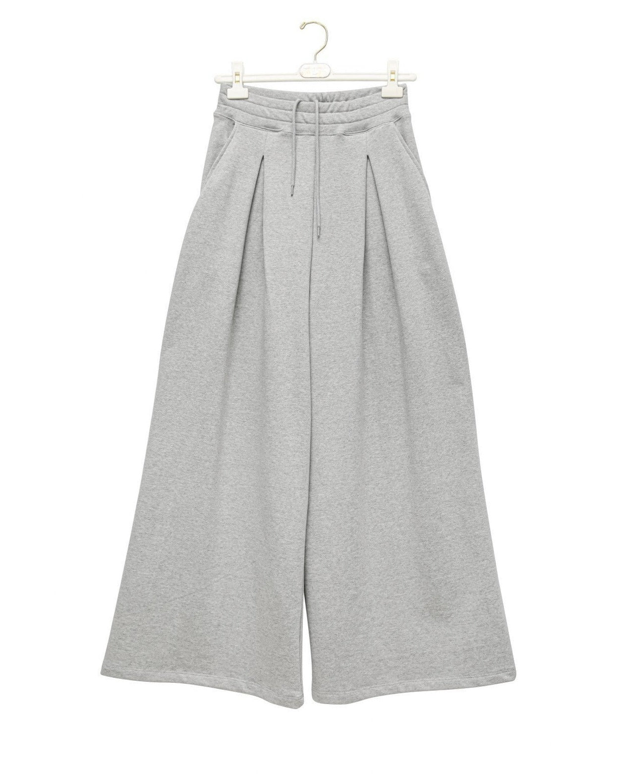 [PAPERMOON] SS / Pin-Tuck Detail Sweat Wide Pants