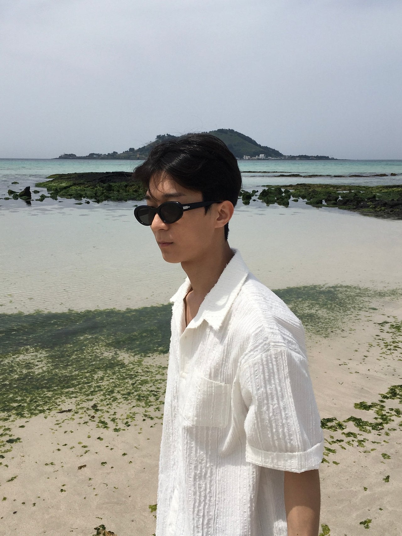 Linen Cutoff Shirt