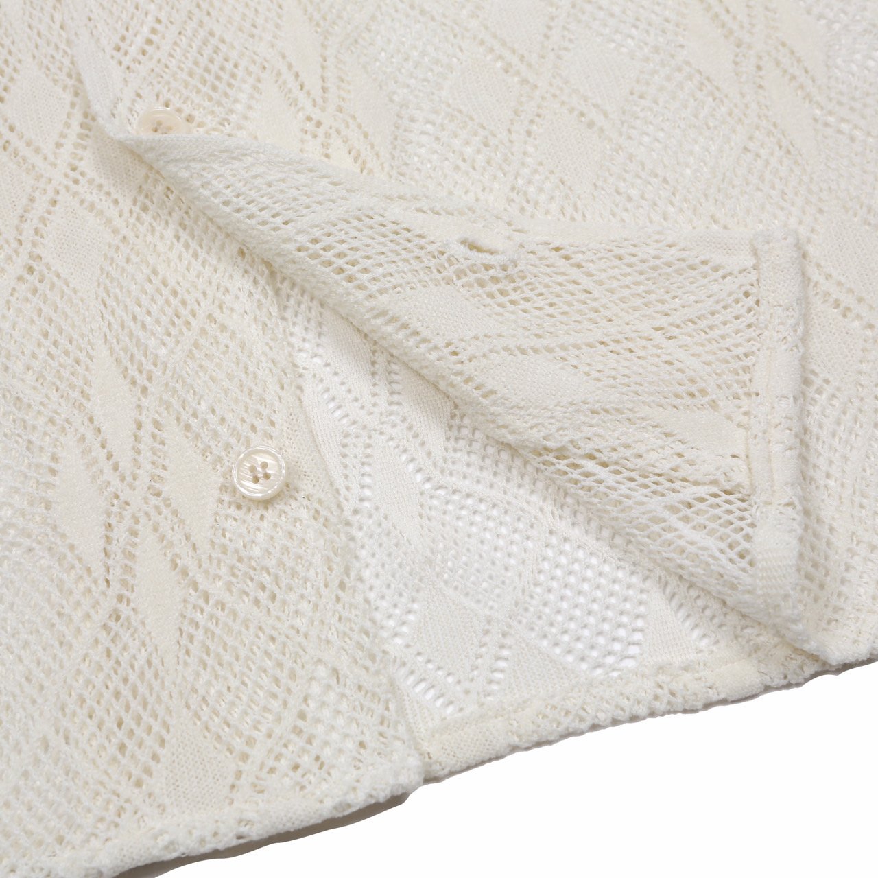 Argyle Punching Lace Shirt