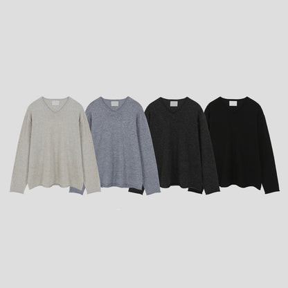 Sunset Linen V-Neck Knit
