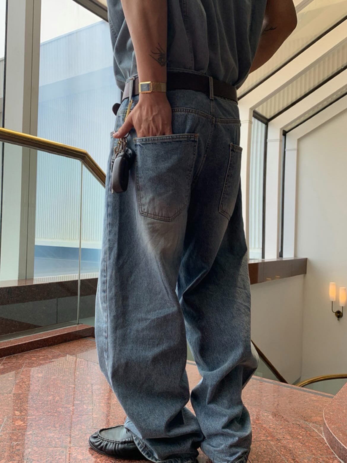 Sagging Baggy Denim Jeans