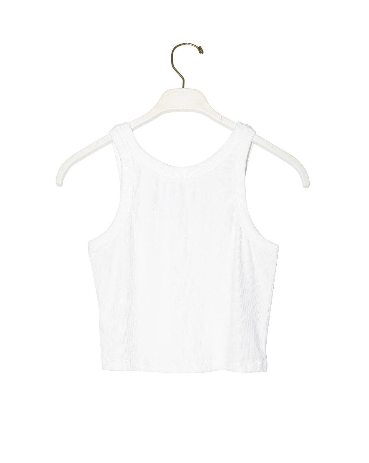 【PAPERMOON ペーパームーン】SS / Ribbed Cropped Tank Sleeveless Top