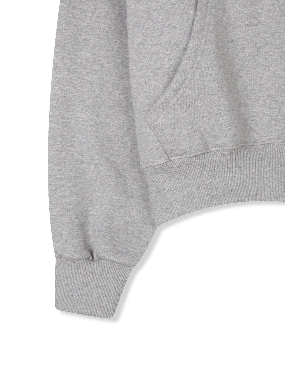 Tone Cropped Fleece Zip Hoodie