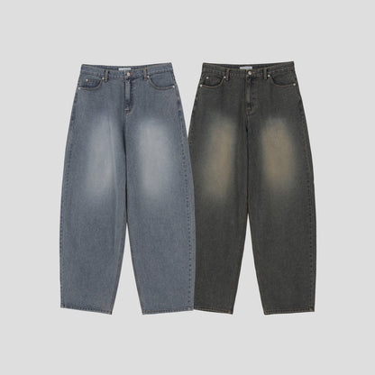 Coil Sand Wide Denim Pants