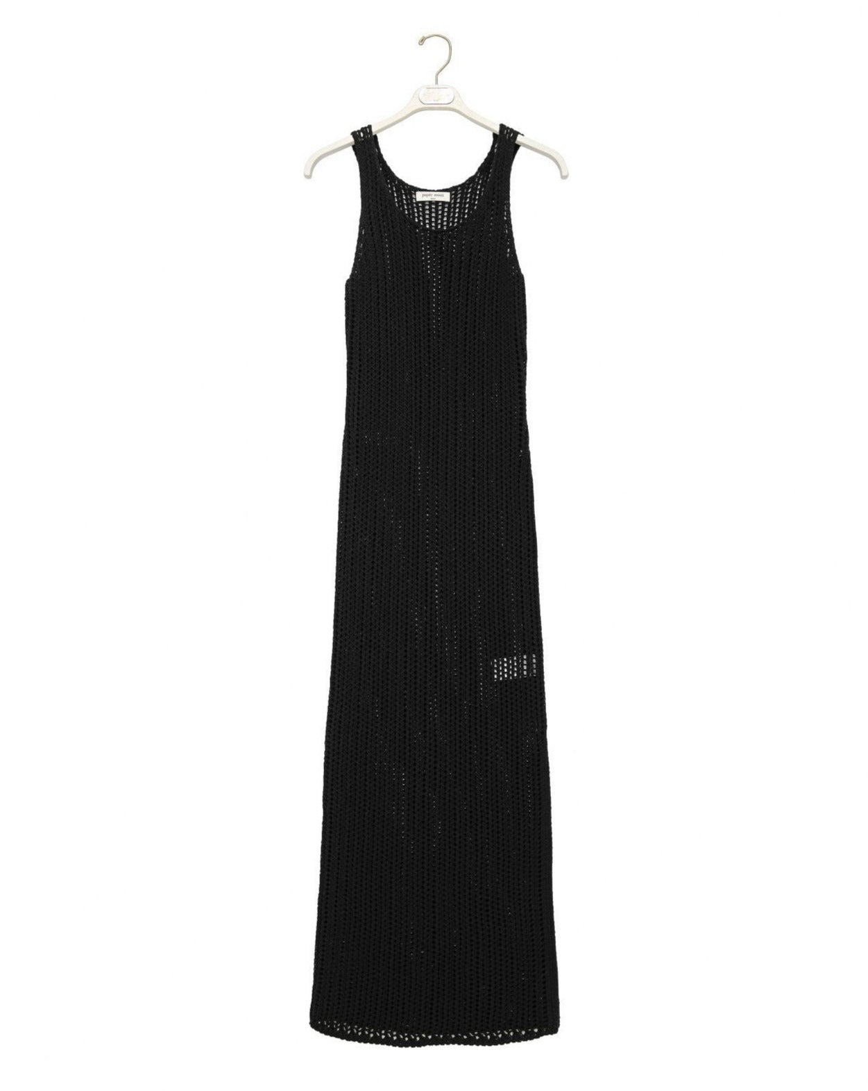 【PAPERMOON 페이퍼 문】SS / Organic Cotton One Slit Maxi Cover Up Knit Dress