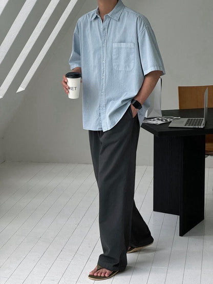 Stone Pigment Half Shirt