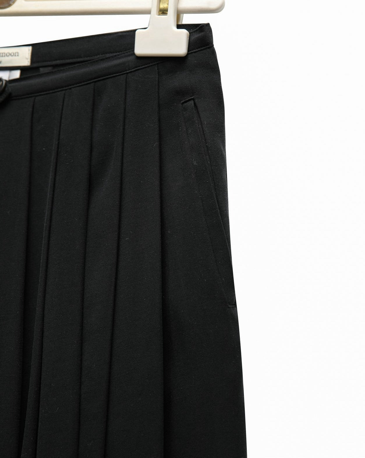 [PAPERMOON] SS / Bamboo Pleated Pin-Tuck Wide Trousers