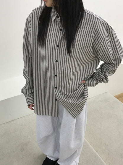 Pigment-Washed Nylon Shirt Jacket