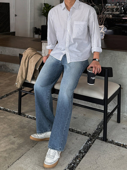 Crop Stripe Shirt