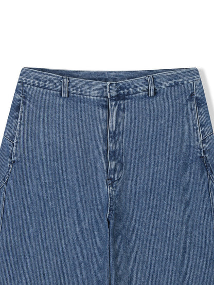 Stripe Denim Curve Pants