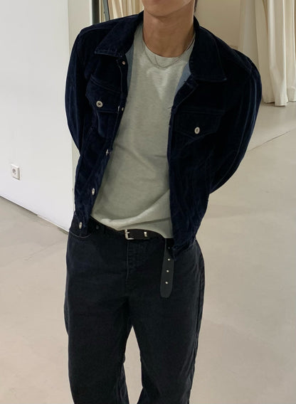 Velvet-Coated Trucker Jacket (Type 3)