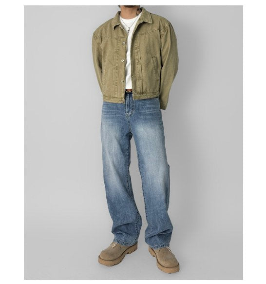 BB Light Blue Semi-Wide Back Banding Denim