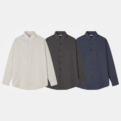 Pigment-Washed Nylon Shirt Jacket