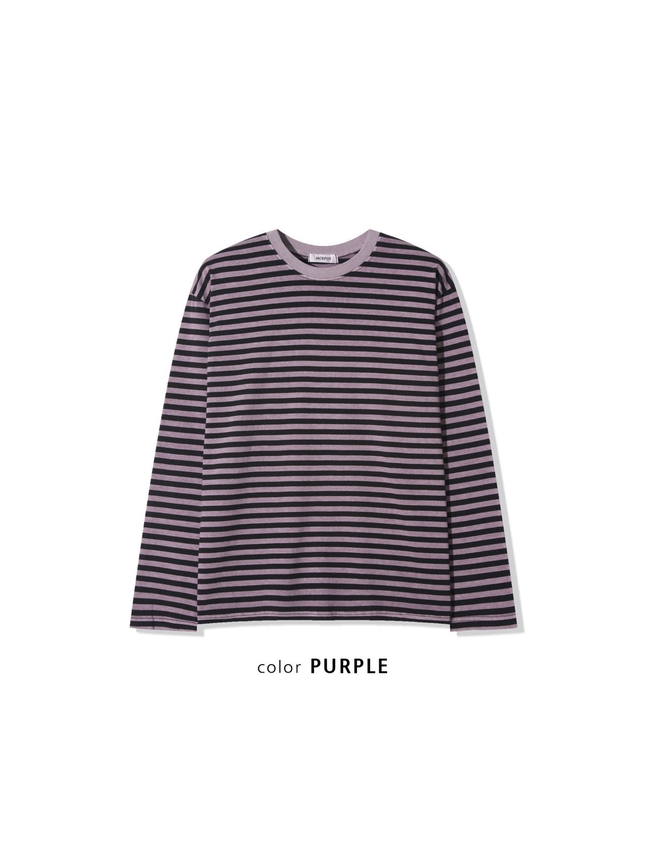 Pigment Stripe Crewneck L/S Tee