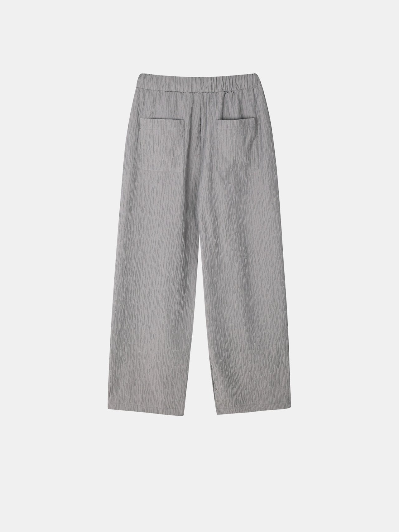 Crinkle Texture Wide Pants